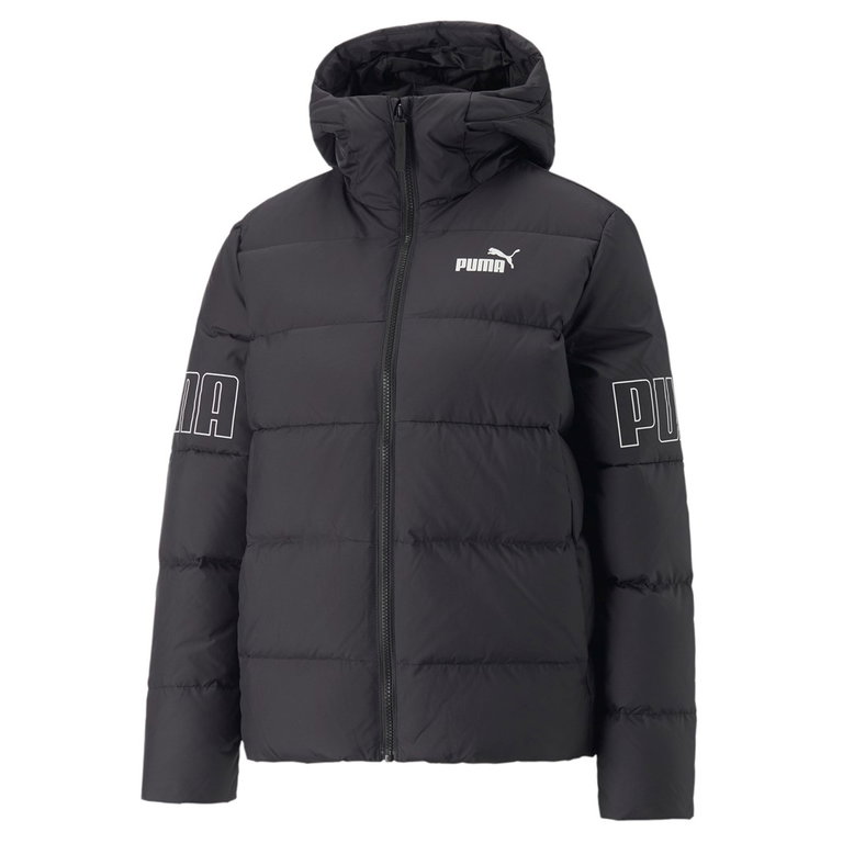 Puma Winterjacke Power Hooded Down Puffer schwarz Damen